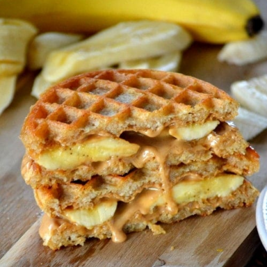 nutty breakfast sandwich