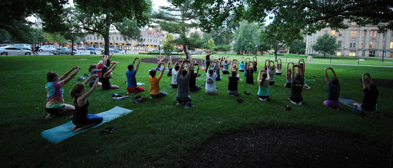yoga on the pentacrest